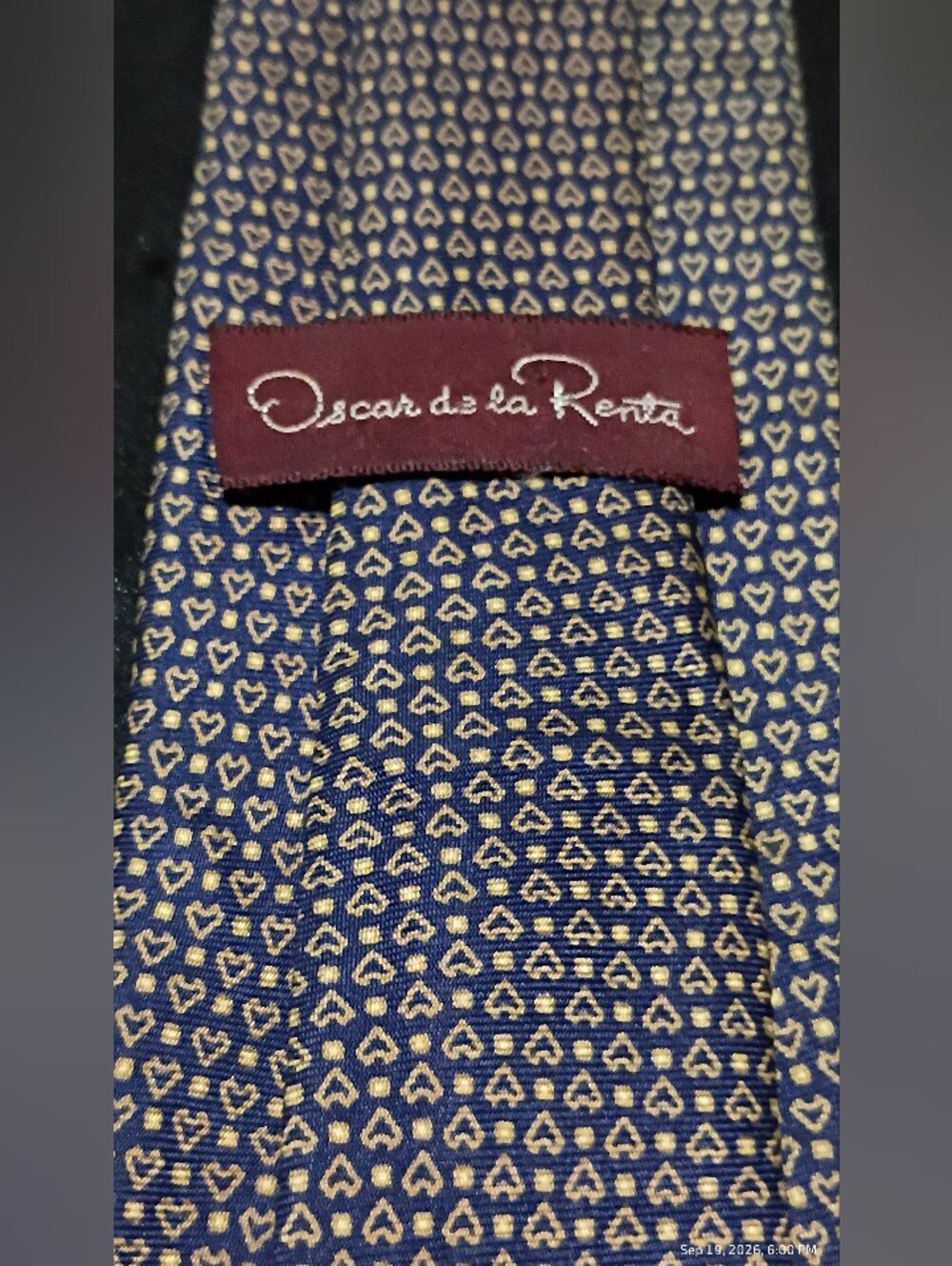 Oscar de la Renta Men’s Silk Tie - Picture 7 of 9